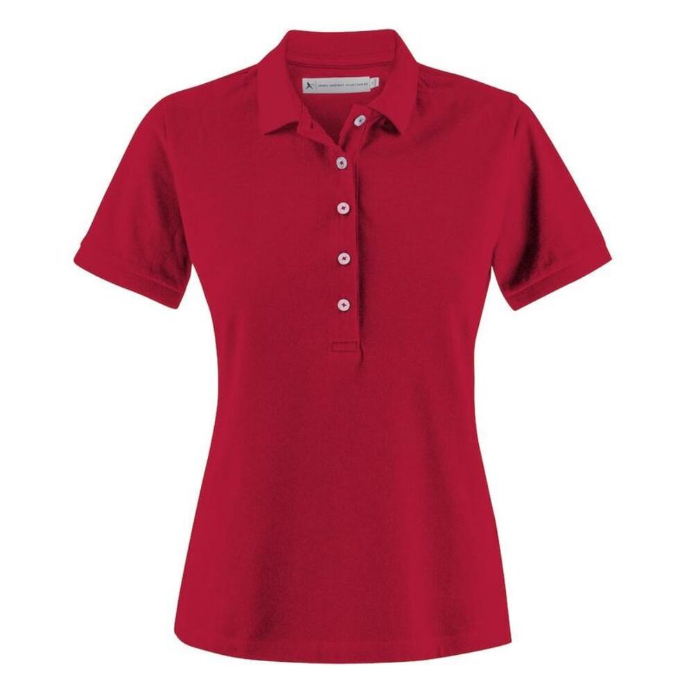 James Harvest Womens/Ladies Sunset Polo Shirt / Red
